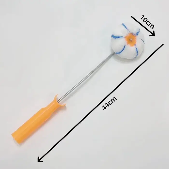 Rouleau de peinture d'angle de 4 pouces, brosse pour murs et plafonds, rouleau de peinture murale pr