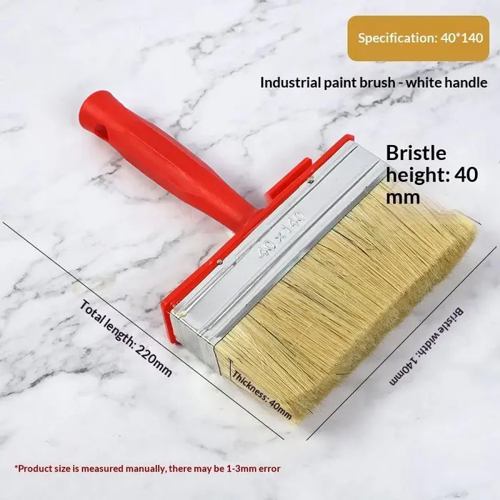 Pinceau à peinture à tête plate et lisse pour peindre les murs
