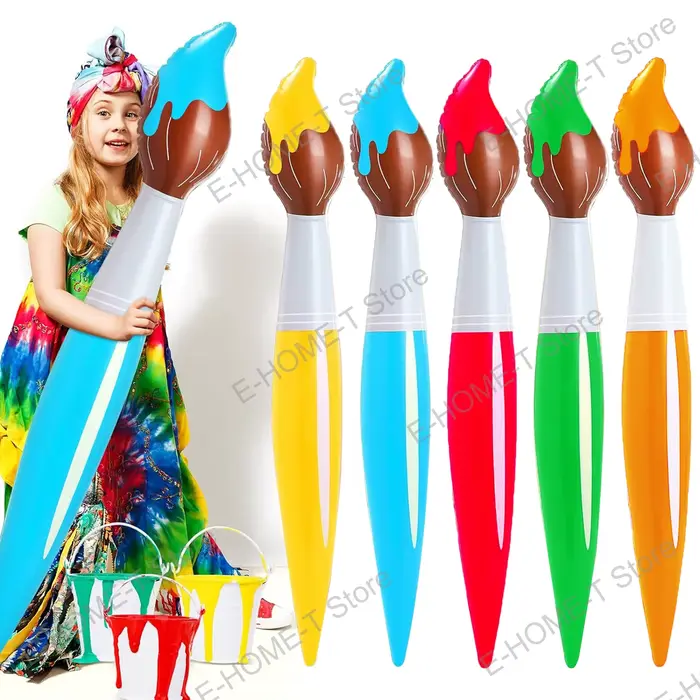 Pinceau à peinture gonflable géant