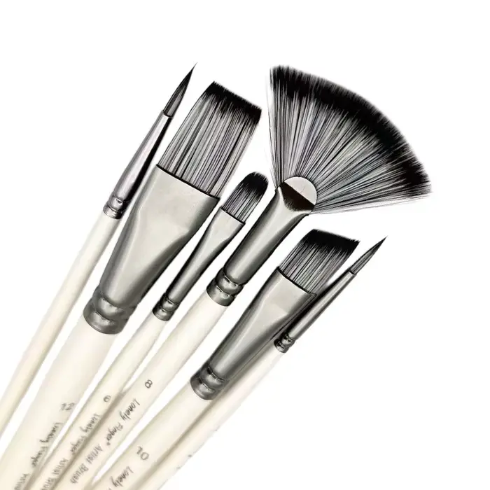 Ensemble de pinceaux à peinture, pinceaux d'artiste pour la peinture, poils en Nylon de qualité supé