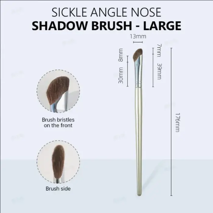 Brosse de contour du nez en forme de faucille | Poils souples