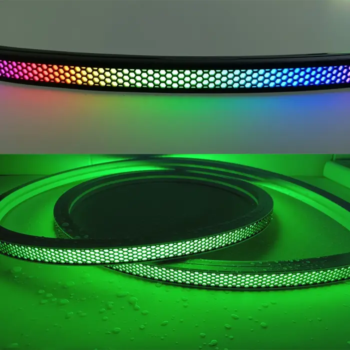 Bande lumineuse LED diffuseur Tube néon Anti-éblouissement IP67 étanche Flexible T1212 T1616 noir blanc pour 2835 5050 RGB 8mm-12mm lumière