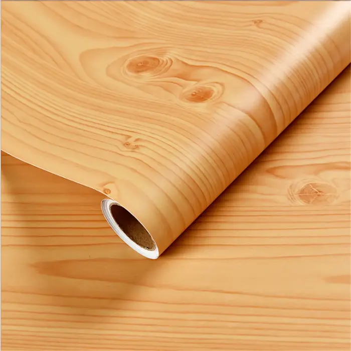 Rouleau de papiers peints en vinyle imitation bois, autocollants muraux imperméables pour la décoration de la chambre, du mobilier, du bureau, de la rénovation des placards