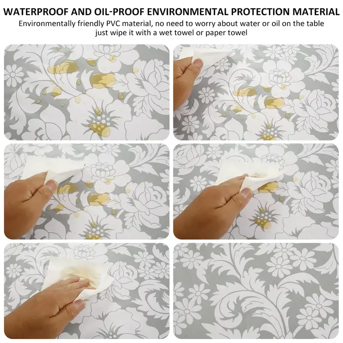Nappe ronde en PVC imperméable à l'huile
