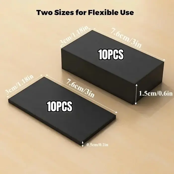 Lot de 20 protections murales adhésives double face en mousse EVA, idéales pour la protection contre les chocs des canapés, bancs et murs, et les coussinets anti-vibrations.