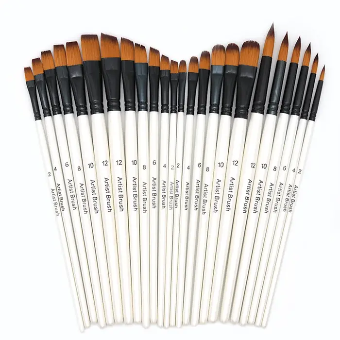 Ensemble de pinceaux de peinture d'artiste