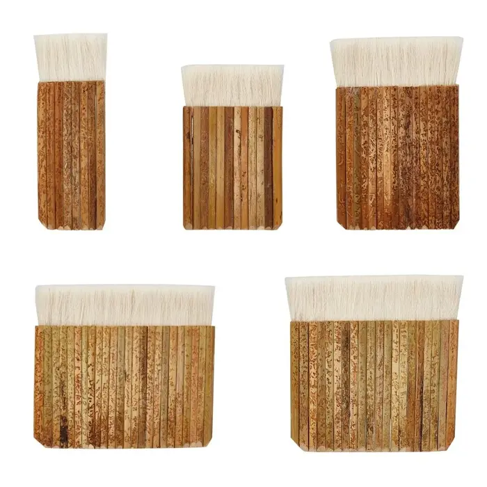 Brosse Haik d'interconnexion de merlu avec manche en bambou