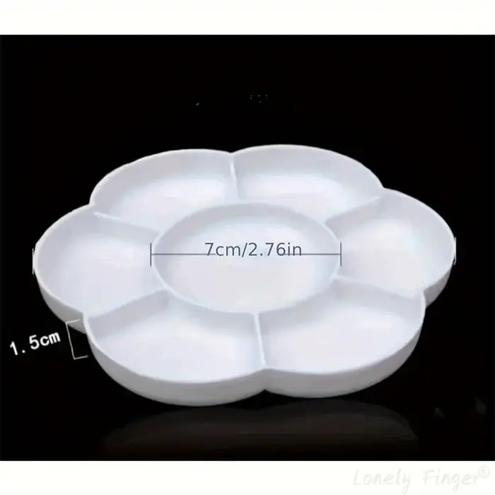 Palette ronde en plastique blanc