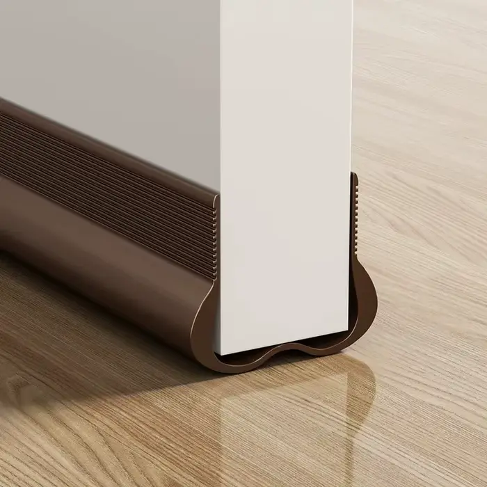 Bande d'étanchéité souple en PVC pour bas de porte, pare-draught sous porte, joint d'étanchéité rési