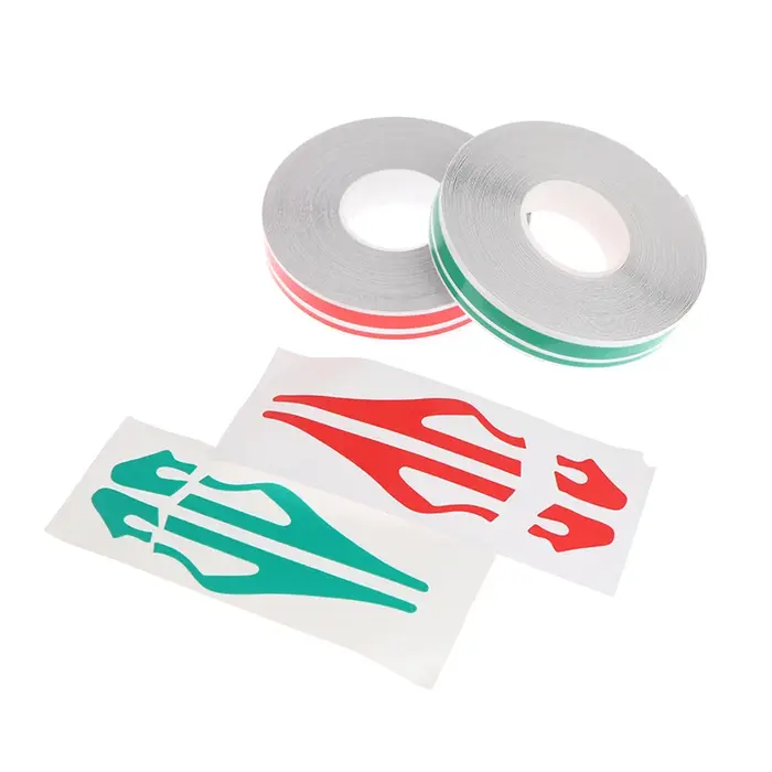 1 Rouleau de Bande Adhésive Vinyle Autocollante Double Ligne Couleur Unie pour Carrosserie de Voiture