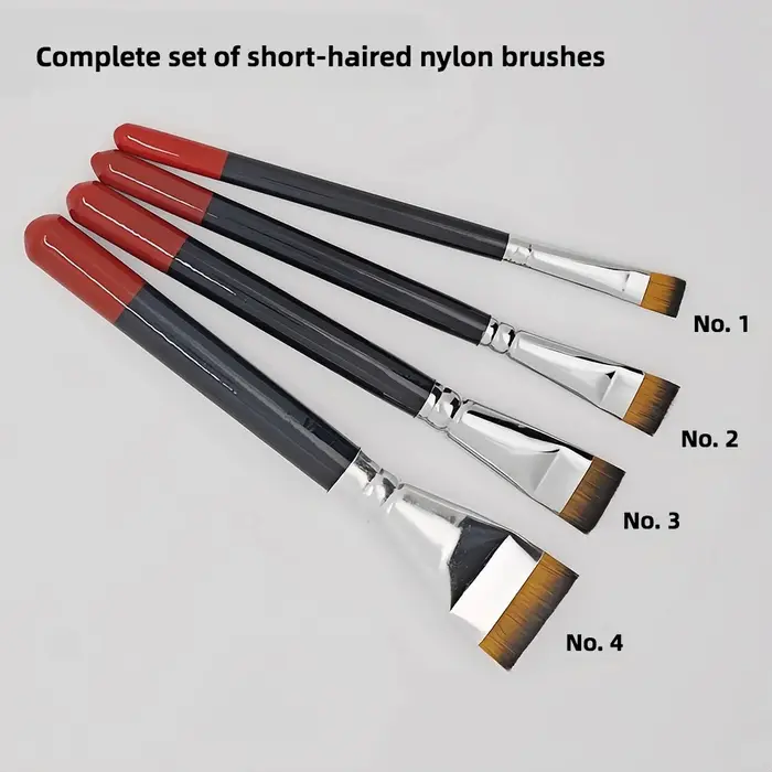 Brosse en nylon à poils courts, spécifique à l'art de laque, grande brosse de laque, outils de peint