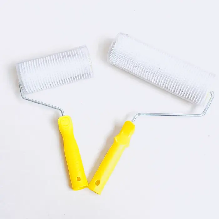 Rouleau à pointes en Latex 6/9 ich, rouleau à pointes auto-nivelant pour sol époxy, filetage dans la