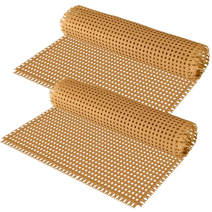 Rouleau de tressage en rotin, rotin synthétique tissé à la main, maille hexagonale en faux cannage p
