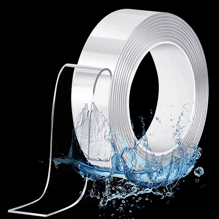 1-10M Bande adhésive Double face Nano, bande adhésive transparente, forte adhérence, polyvalente, ré