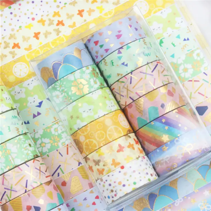 Ensemble de 12 rouleaux de ruban Washi