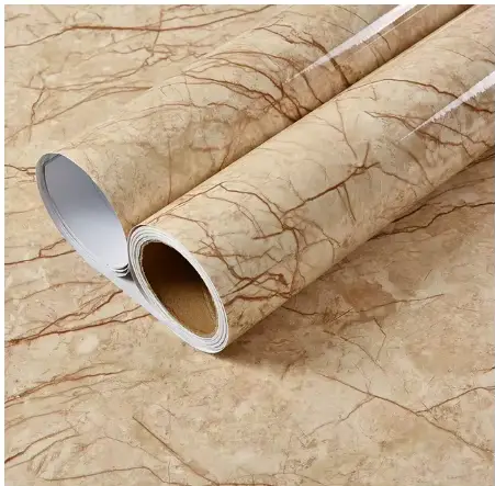 Film résistant à l'huile pour poêle de cuisine, papier peint auto-adhésif étanche à l'humidité, pour