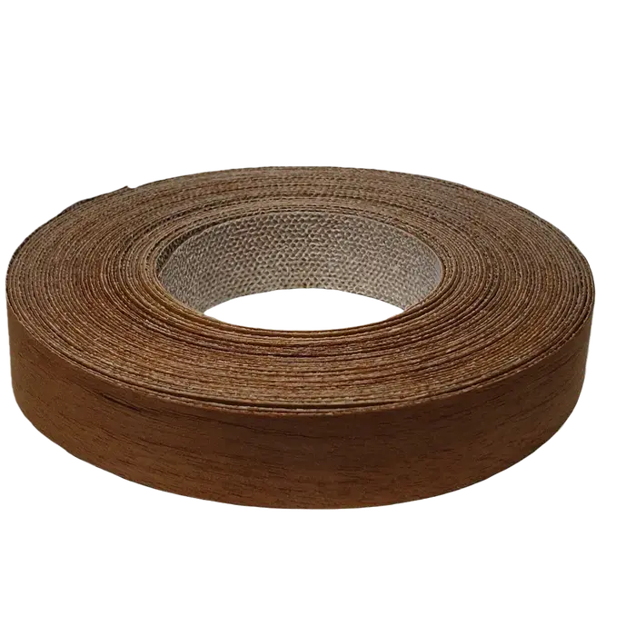Rouleau de placage de bois de teck pré-collé 19mm 22mm 50mm