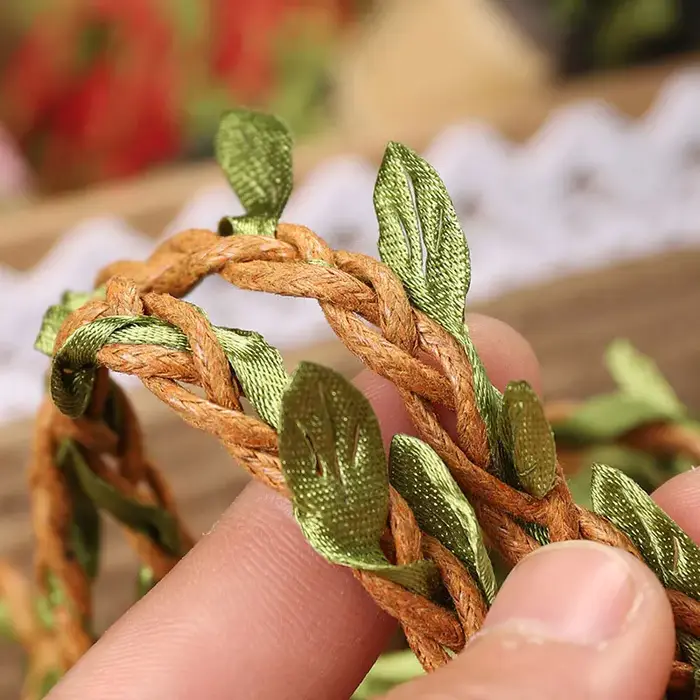 Rouleau de ruban de feuilles de Jute naturelle