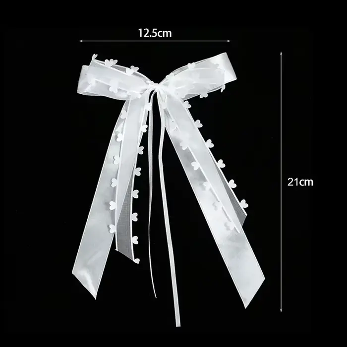 10-30 pièces Nœuds de mariage en ruban blanc, décoration pour voitures et chaises de mariage, DIY, b