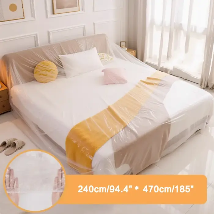 Housse de protection transparente en plastique pour meubles