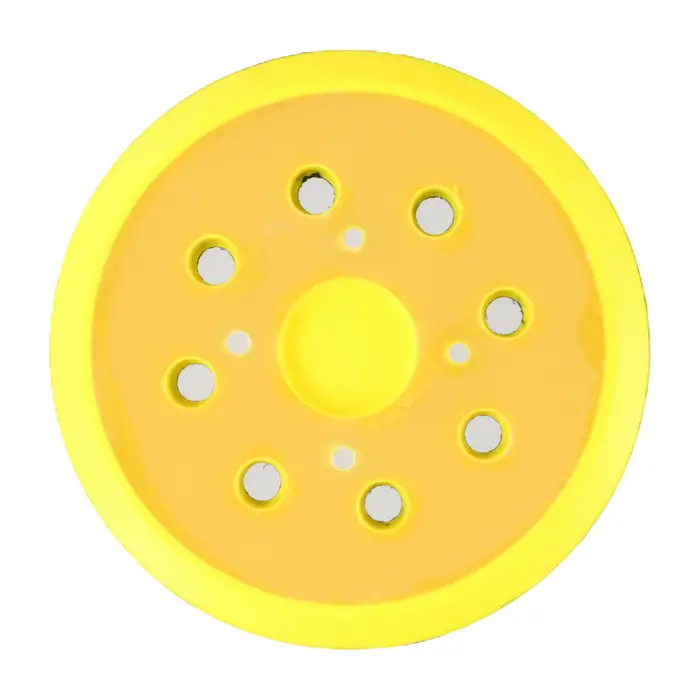 Tampons de ponçage 5 ", 125mm, 8 trous, plaque de support à crochet et boucle, tampon de polissage, ponceuse orbitale aléatoire, meuleuses à Air