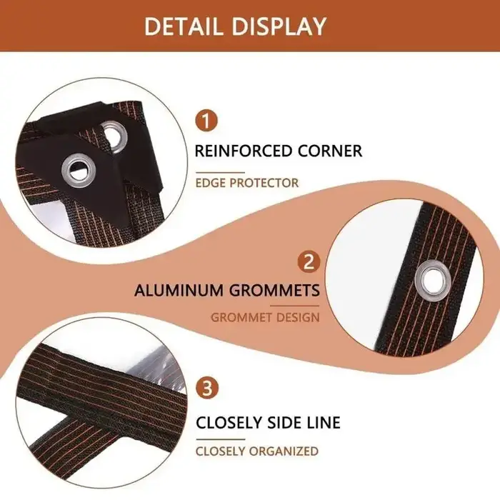 Film PVC Transparent Imperméable à la Pluie pour Terrasse Extérieure TarLII