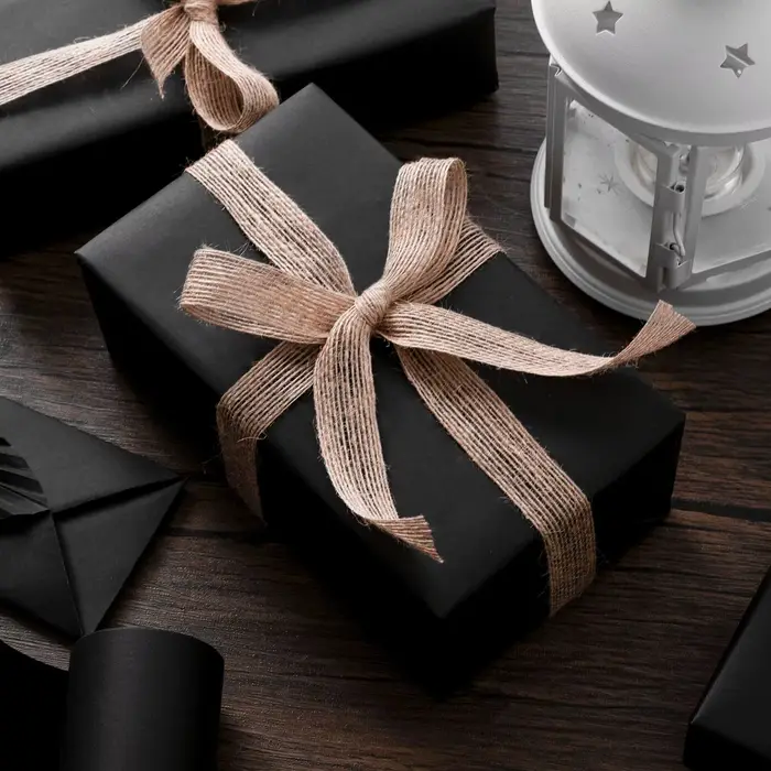 KRAFT pour cadeau papier noir Origami WRAPPING rouleau brut DESIGN emballage coloré recyclé épais carton SCRAPBOOK
