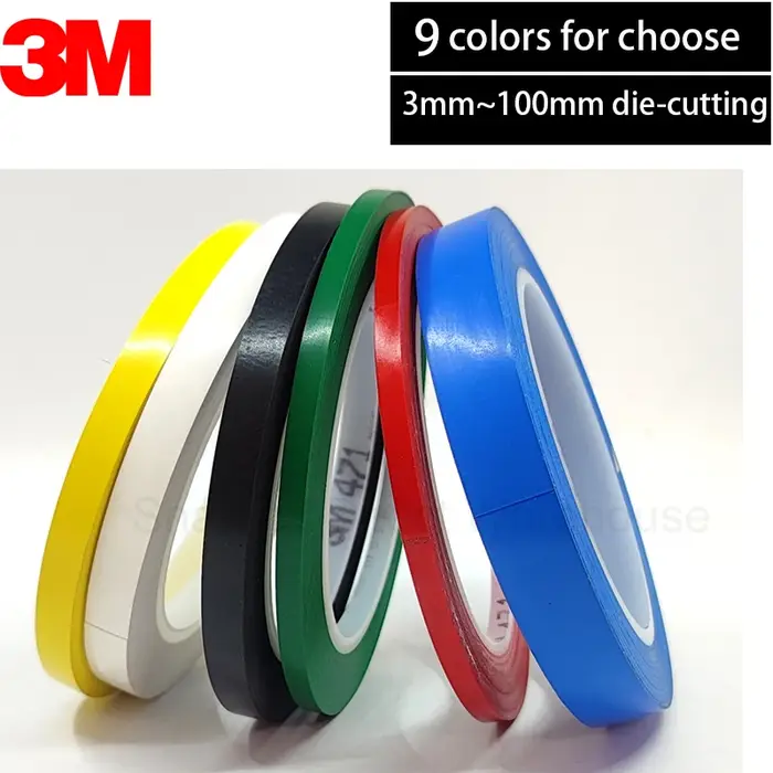 3mm/5mm/8mm/10mm ~ 50mm 3M 471 ruban vinyle solide de performance supérieure pour voiture