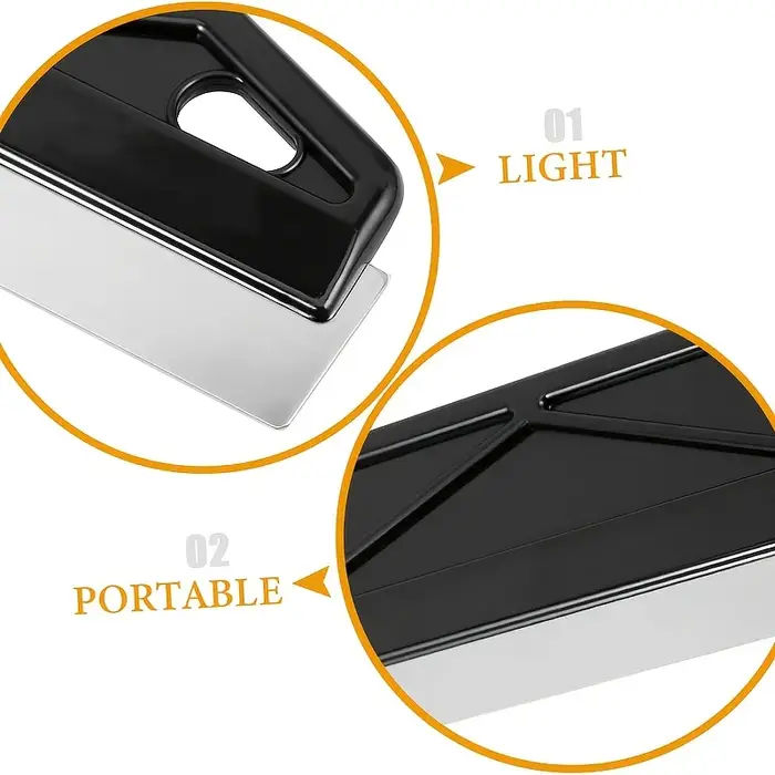 Bouclier de peinture jaune professionnel de 12 pouces : poignée ergonomique pour une coupe et un bordage de précision. Durable pour un usage domestique et commercial.