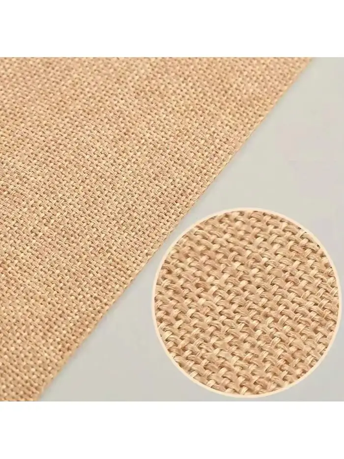 1 rouleau de tissu en toile de jute auto-adhésif facile à décoller