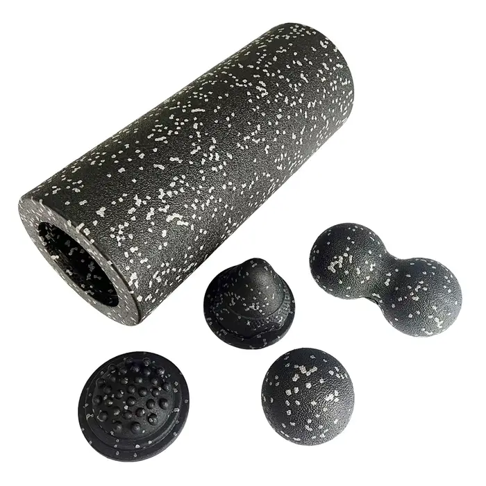 Ensemble de rouleaux de Fascia 5 en 1, ensemble de récupération musculaire, rouleau en mousse vibran