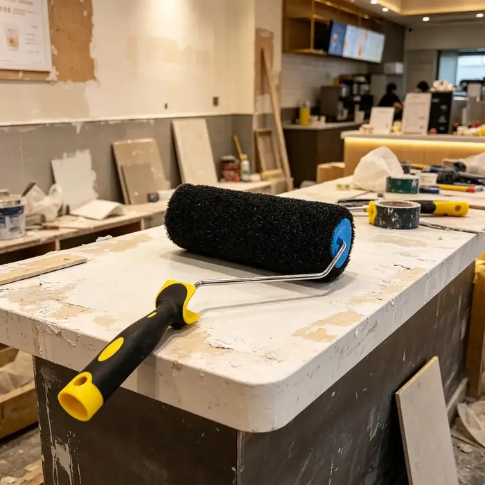 Rouleau applicateur multifonctionnel pour enduit mural