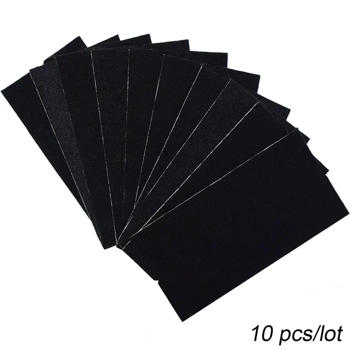 Rouleau de feutre en tissu noir avec colle auto-adhésive, 1m/rouleau, pour grattoir d'enveloppe de v