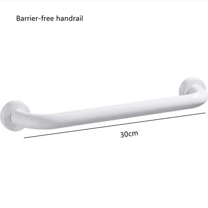 Barre d'appui antidérapante en aluminium noir/blanc pour salle de bain, escalier, baignoire – Poigné