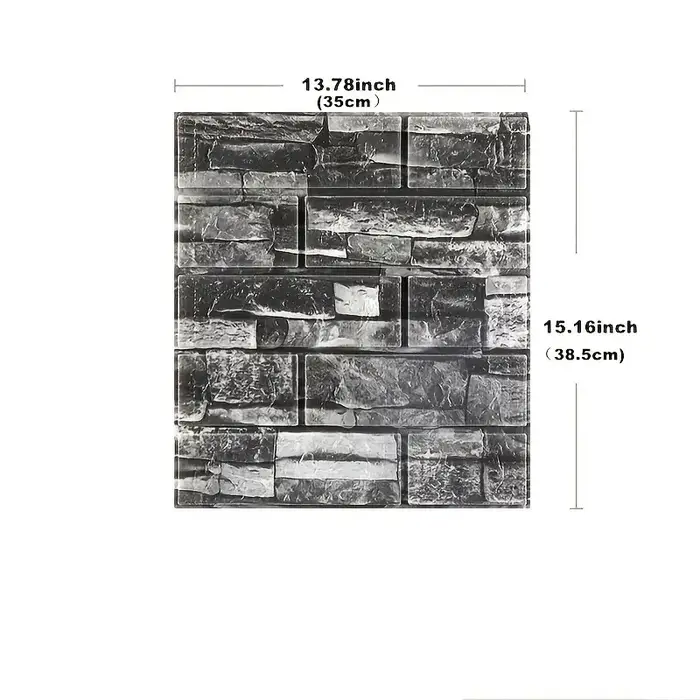 Papier peint imitation brique rétro 3D DIY 38