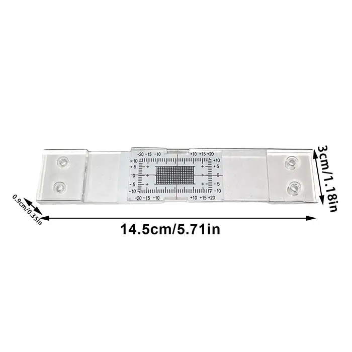 Jauge analogique de surveillance des fissures en acrylique transparent de précision pour la réaménagement sismique des bâtiments armés