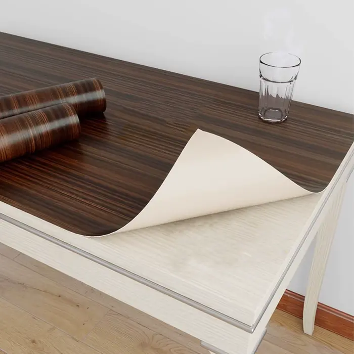 Rouleau de papier peint auto-adhésif en Grain de bois