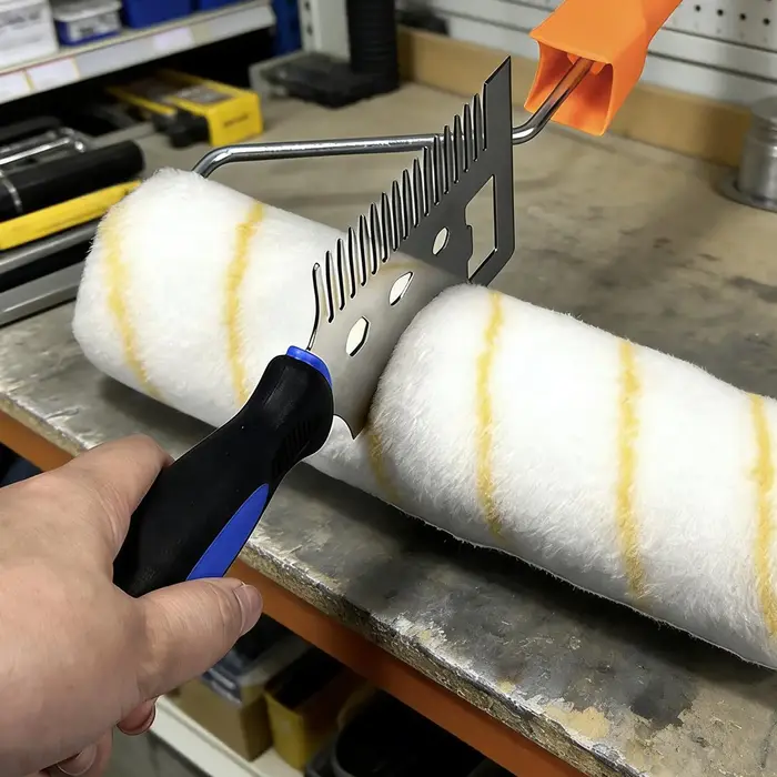 Nettoyeur de rouleaux de peinture en acier inoxydable
