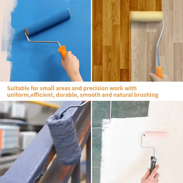 10 pièces 100mm rouleau de peinture brosse mousse Durable