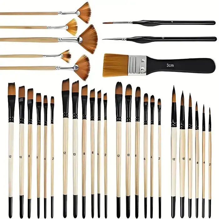 Ensemble de pinceaux de peinture acrylique