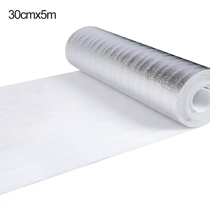 5/10m radiateur Film réfléchissant mur isolation thermique Film réfléchissant feuille d'aluminium Fi