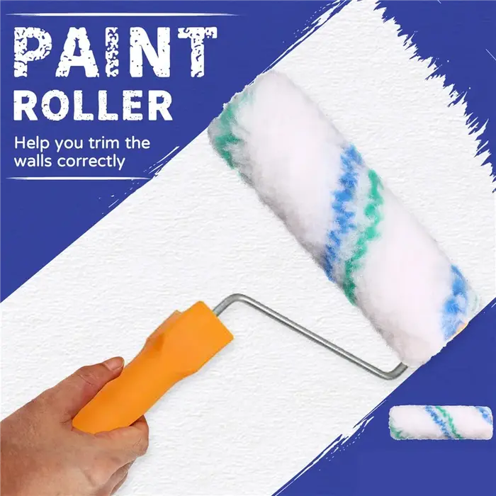 100PCS 4 pouces 100Mm professionnel mur peinture rouleau ensemble Mini