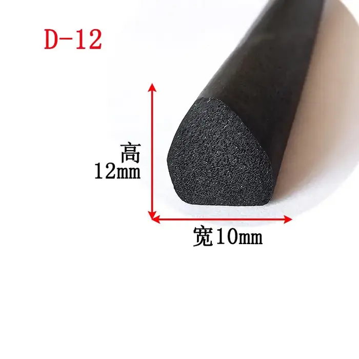 1/2/3M EPDM mousse de caoutchouc insonorisée joint toit ouvrant triangulaire fenêtre voiture