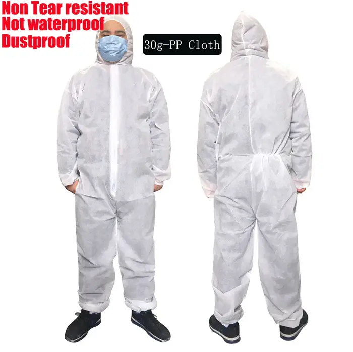 Combinaison anti-poussière, Protection d'isolation sanitaire, combinaison de saut, vêtements de sécu