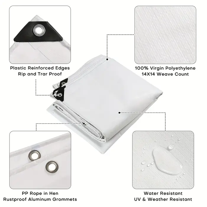 Bâche imperméable blanche