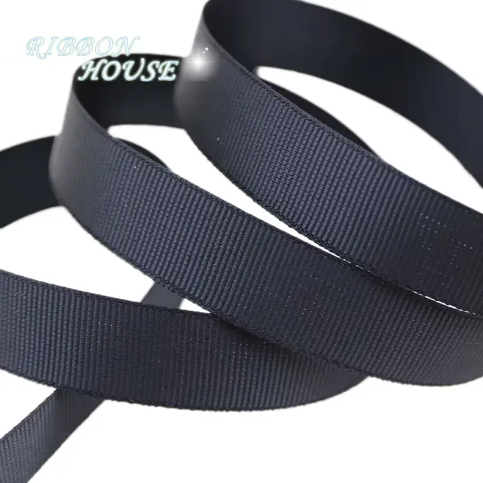 (10 mètres/rouleau) Ruban gros-grain noir, ruban de décoration, ruban cadeau, ruban pour bricolage, 