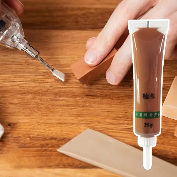 Pâte de réparation de peinture en bois
