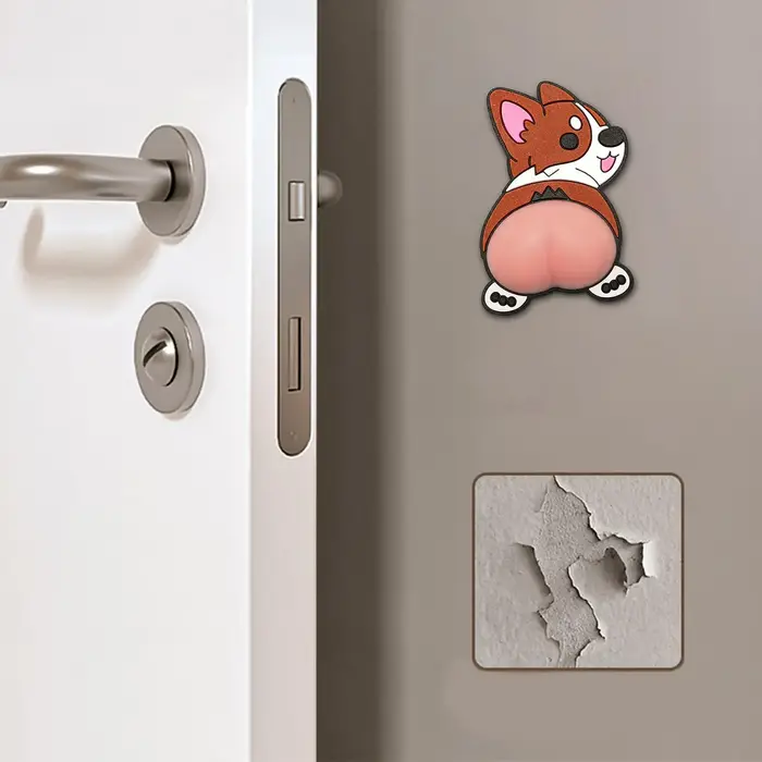 Protection Murale pour Poignée de Porte 3D Auto-Adhésive en Silicone Anti-Collision