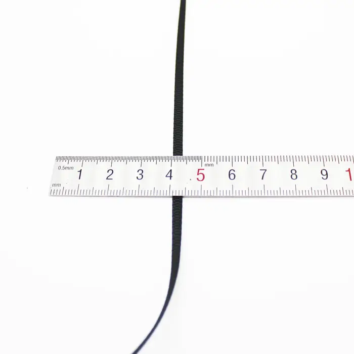 Ruban gros-grain en Polyester de couleur noire