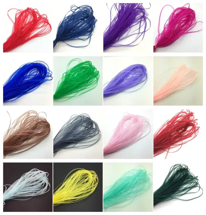Ruban Organza de 3mm 1/8 "de large (20 mètres/lot)